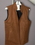 Reversible Vest - Brown / Black