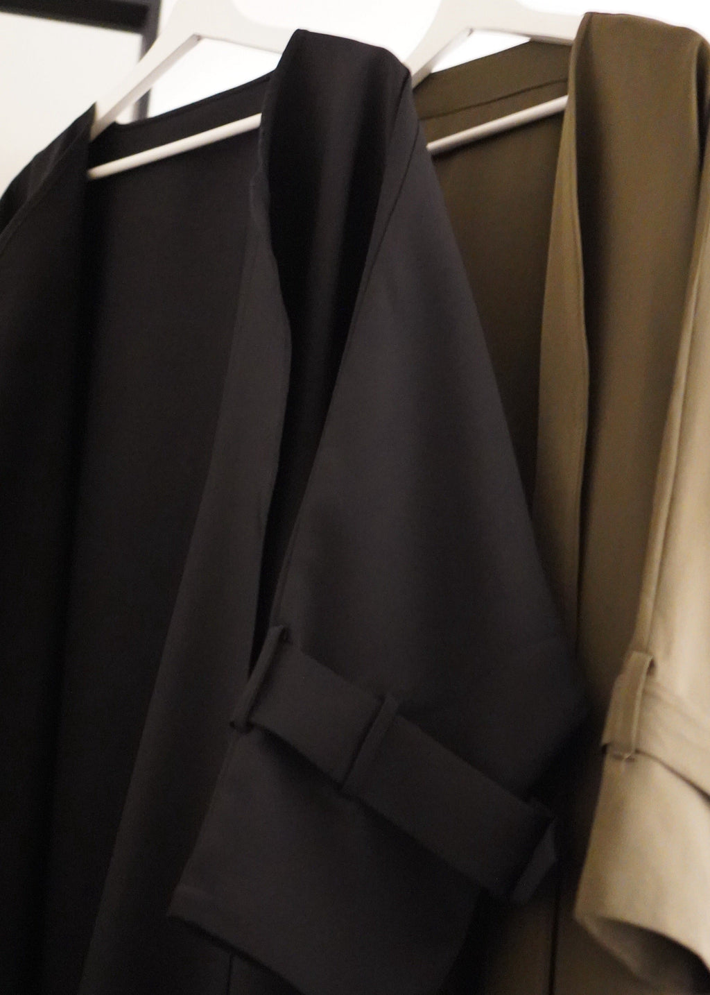 Trench Bisht Abaya - Black