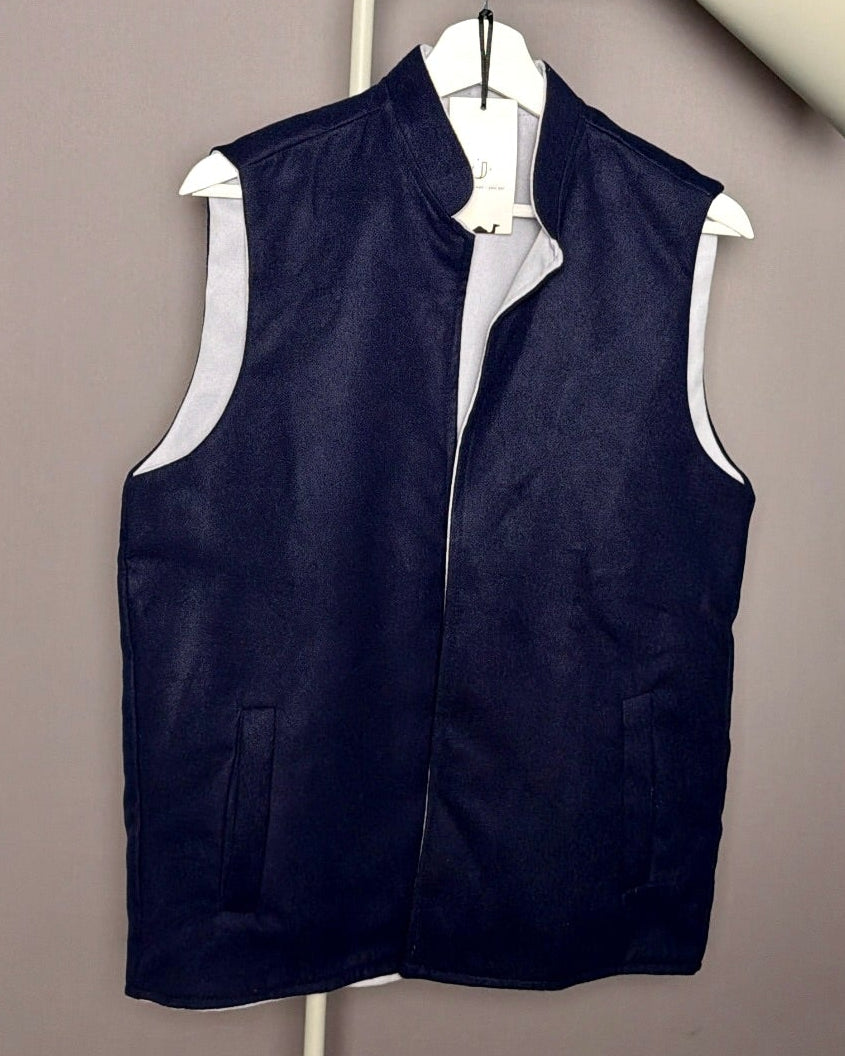 Reversible Vest - Navy / Grey